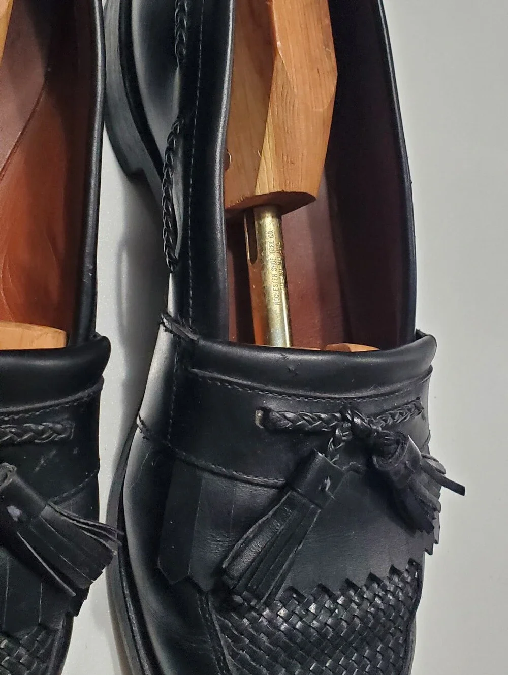 Allen Edmonds Cody Black Leather Tassel Loafer Dress Shoe Men Size 11 D USA